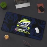 Ollie Bearman F1 2026 helmet desk mat flat lay and Non slip