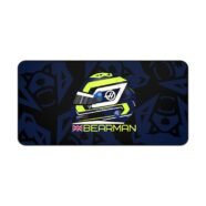 Ollie Bearman F1 2026 helmet desk mat flat lay and Non slip
