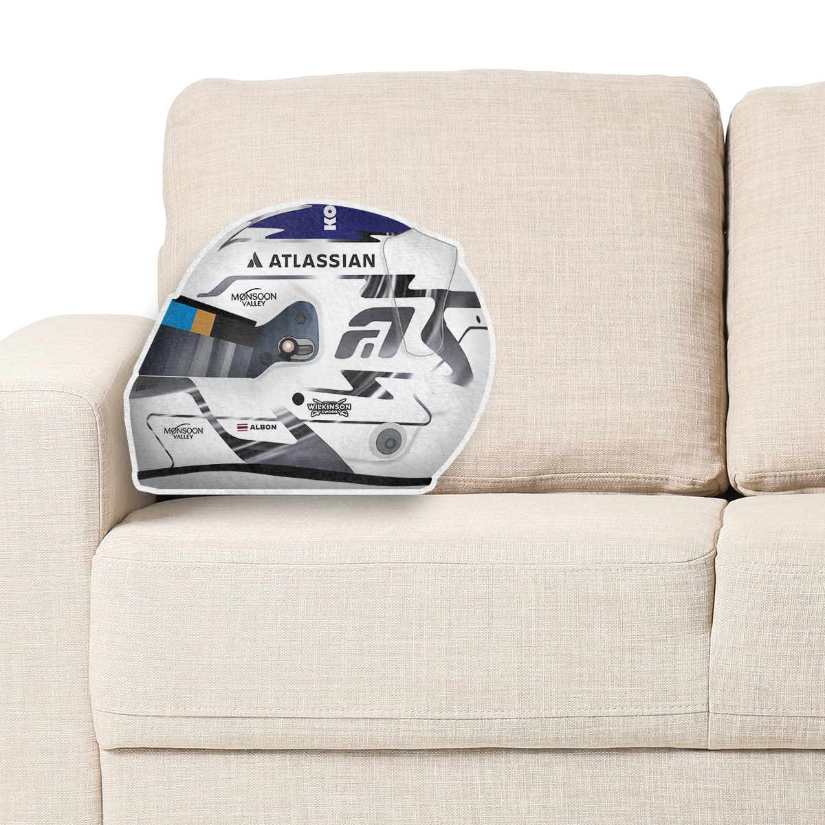 frgrg Alex Albon F1 Pillow