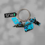 George Russell F1 5 Charms Keychain