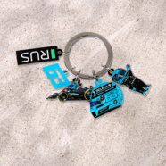 George Russell F1 5 Charms Keychain