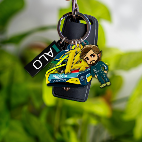 ncjdnjfd Fernando Alonso F1 2026 5 Charms Keychain