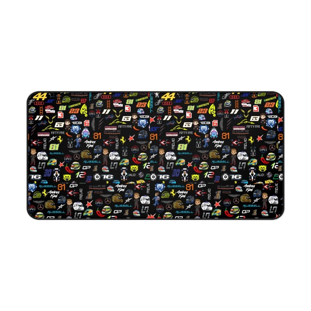 Formula 1 2026 Collage Desk Mat – Racing Design- Main View