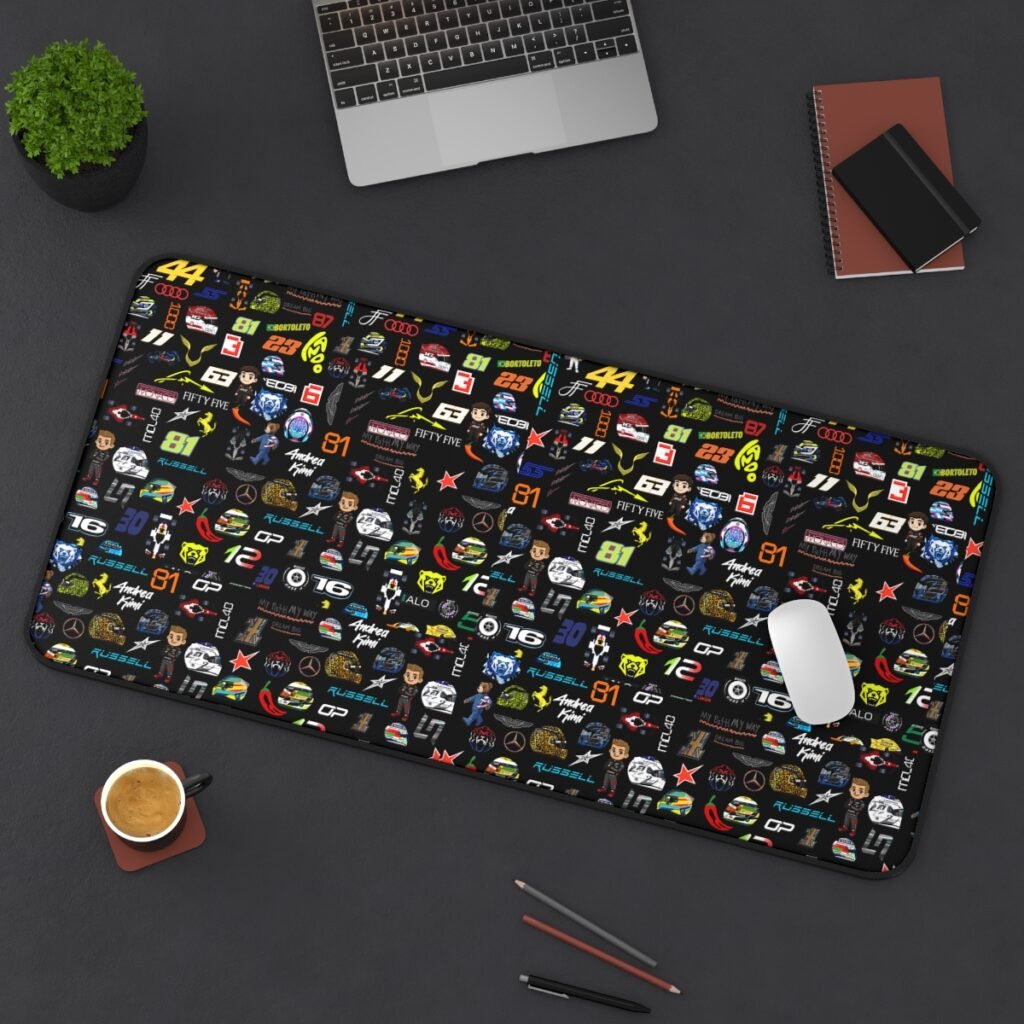 Lando Norris desk mat - Lifestyle Shot 3