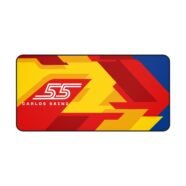 Carlos Sainz F1 2026 Racing Helmet Desk Mat- Main View