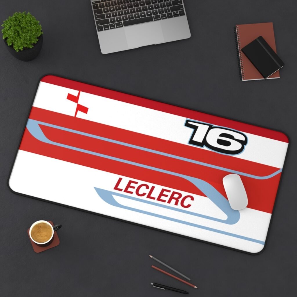 charles leclerc desk mat - Lifestyle Shot 3