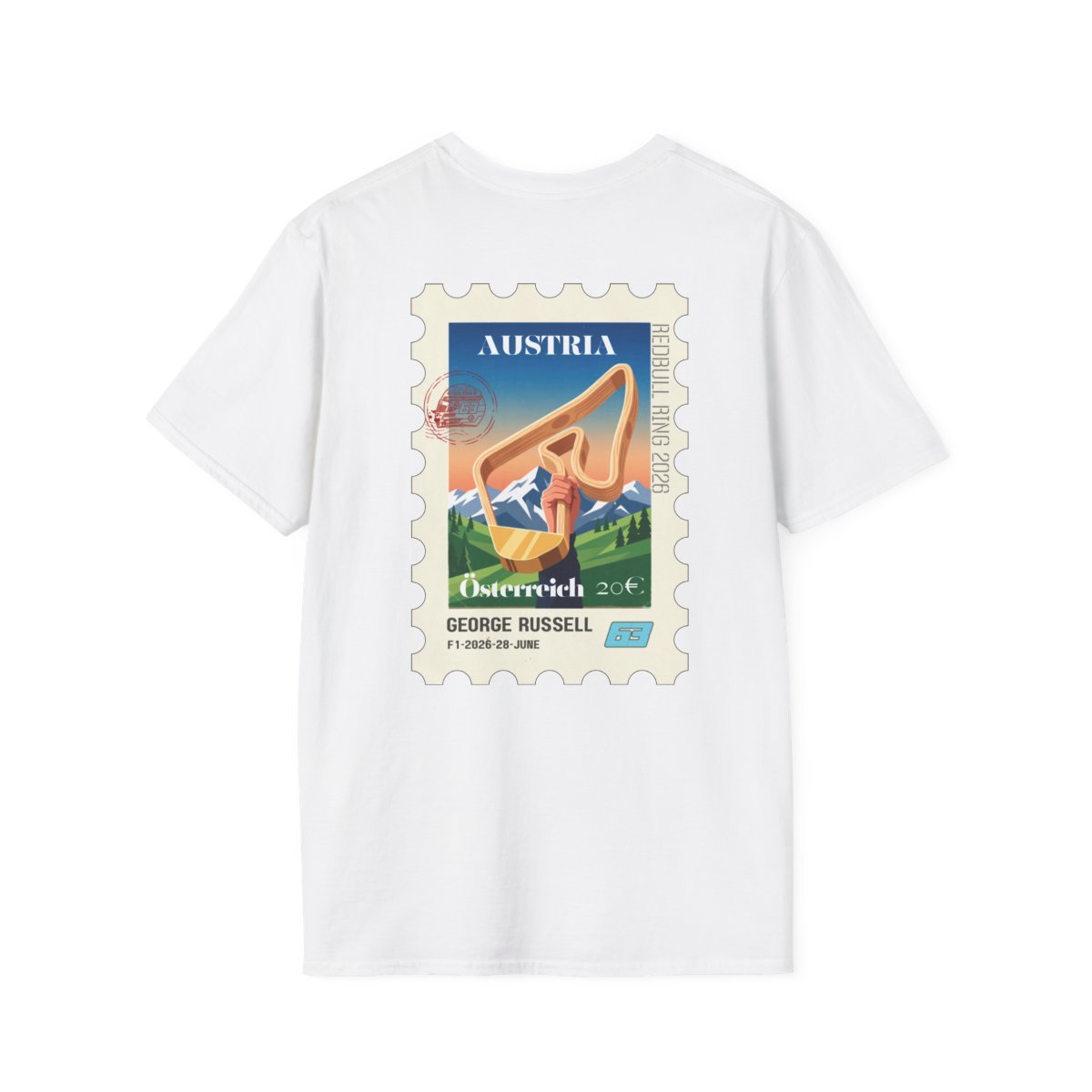rus-2026-austrian-gp-victory-stamp-unisex-softstyle-t-shirt-24.jpg George Russell Austria GP - Lifestyle Shot 24