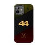 Lewis Hamilton F1 Carbon Fiber Phone Case for iPhone and Samsung Shockproof Lewis Hamilton Racing Phone Cover