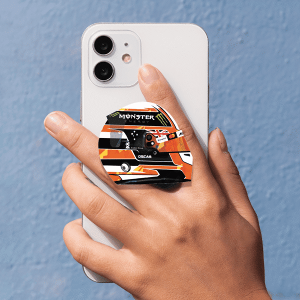 Oscar Piastri Monaco GP Helmet 2025 Phone Grip F1 inspired design