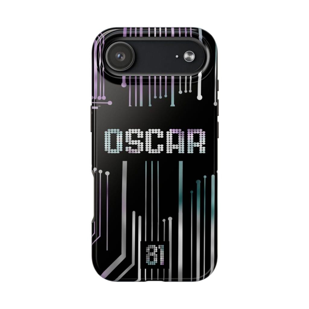 Oscar piastri US GP 2025 Helmet inspired phone case