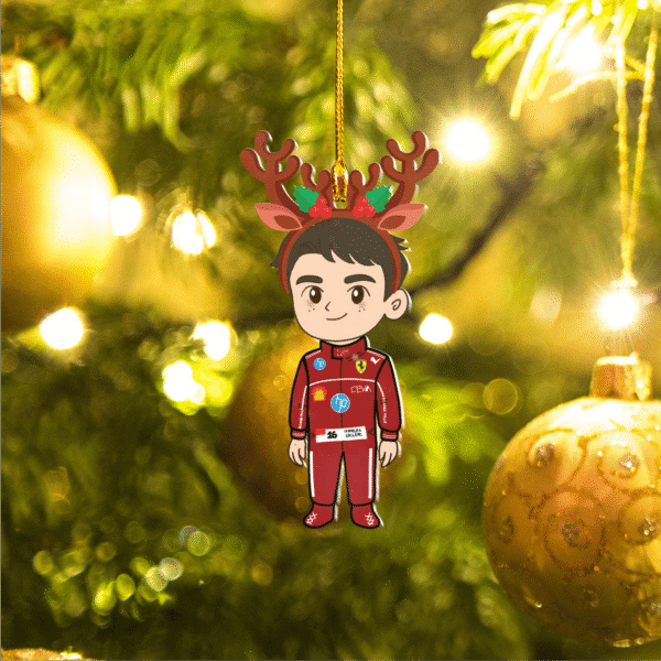 Charles Leclerc F1 CL16 Christmas Acrylic Ornament