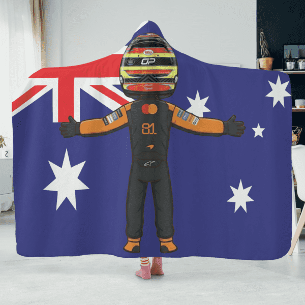 Oscar Piastri F1 Racing Hoodie Blanket