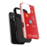 Charles Leclerc 2026 race suit inspired phone case design
