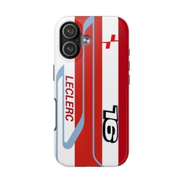 Charles Leclerc Ferrari F1 2026 Helmet Inspired Phone Case