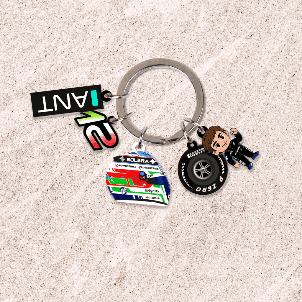 Kimi Antonelli F1 2026 5 Charms Keychain