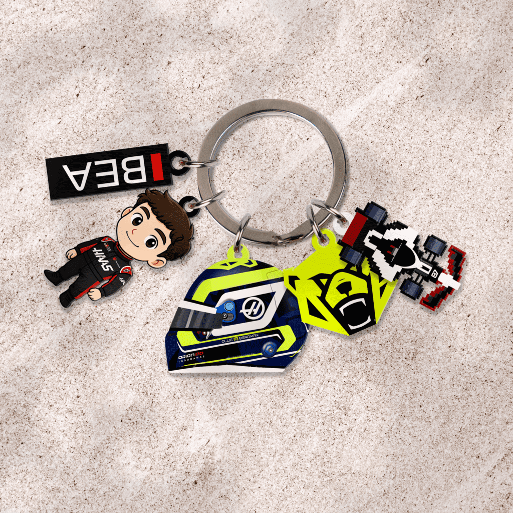 Ollie Bearman F1 2026 5 Charms Keychain